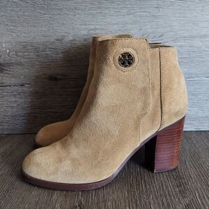 Tory Burch Junction 85mm Suede Ankle Bootie Size 9
